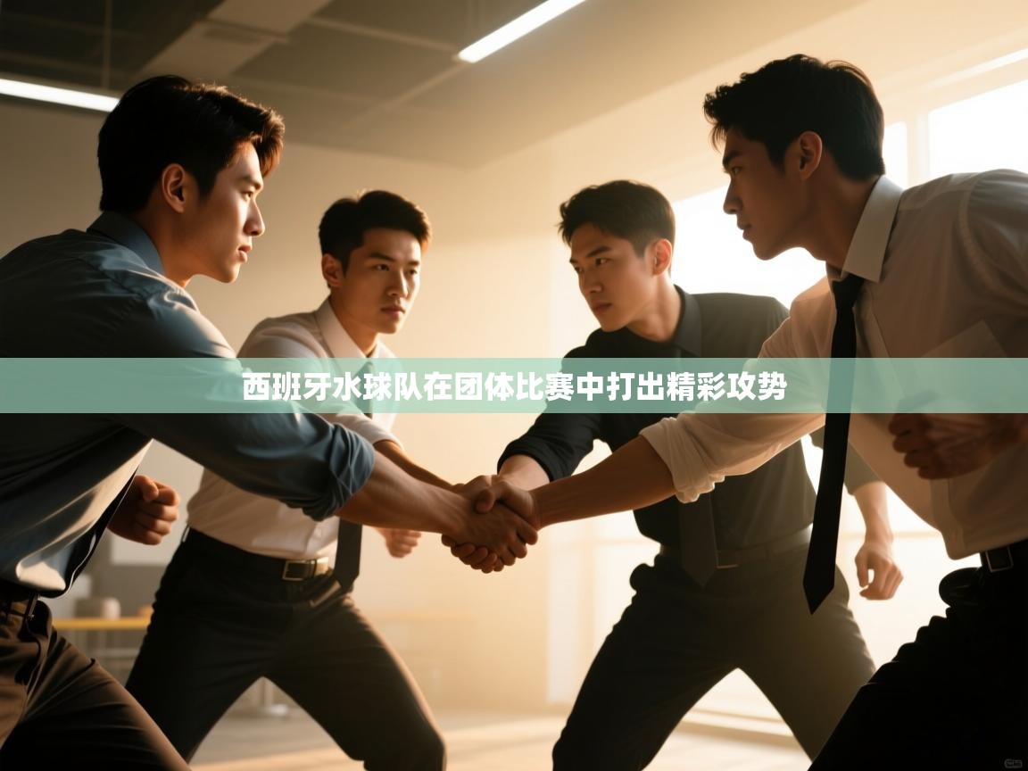 西班牙水球队在团体比赛中打出精彩攻势  第1张